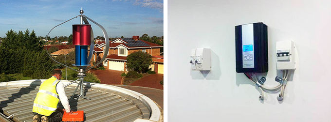 Viento y regulador híbrido solar 600W 48V